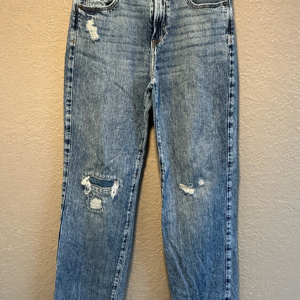 Abercrombie Kids Distressed Blue Jeans